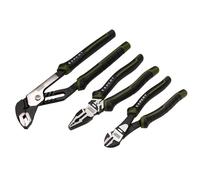 Draper Expert Pliers Set – 3pc (200mm Combination, 190mm Side Cutters, 250mm Water Pump)