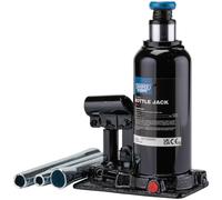 Draper 99768 Hydraulic Bottle Jack, 8 Tonne, Black, Heavy Duty Commercial and Industial Lifting Tool