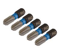 Draper Expert Impact Phillips Screwdriver Bits PH3 25mm Pack of 5