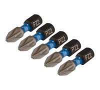 Draper Expert Impact Pozi Screwdriver Bits PZ2 25mm Pack of 5