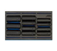 Draper Expert Impact Socket Set With 1/4 Drawer EVA Insert Tray 11 Pieces