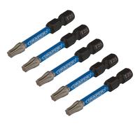 Draper Expert 05653 Tx-Star® Impact Screwdriver Bits T25 X 50Mm 1/4in Hex (Pack Of 5) each 1