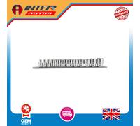 Draper Expert Imperial Socket on a Metal Rail, 1/2" Sq. Dr. (13 Piece) 16498