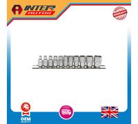 Draper Expert Imperial Socket Set on a Metal Rail, 1-4" Sq. Dr. (11 Piece) 16488