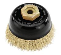 Draper Expert M10 Brassed Steel Crimped Wire Cup Brush 60mm 52634