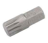 Draper Expert M12 x 30mm Spline 10mm Insert Bit For Mechanics Bit Sets Grey