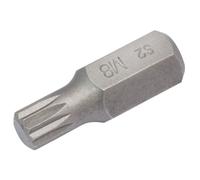 Draper Expert M8 x 30mm Spline 10mm Insert Bit For Mechanics Bit Sets Grey