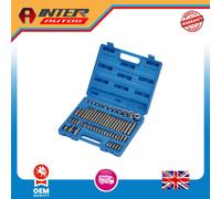 Draper Expert Mechanics Socket and Bit Set, 3-8, 1-2" Sq. Dr. (61 Piece) 63376