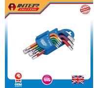 Draper Expert Metric Coloured Short Arm Hex. Key Set (9 Piece) 66126