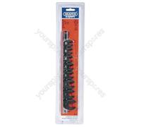 Draper Expert Metric Crow Foot Spanner Set on a Metal Rail, 3/8" Sq. Dr. (8 Piec