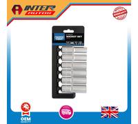 Draper Expert Metric Deep Socket Set, 1-2" Sq. Dr. (6 Piece) 50424