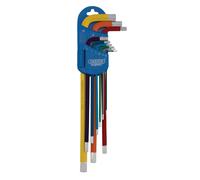 Draper Expert 04911 Metric Extra-Long Arm Hex Key Set Colour Coded (9 Piece) 1