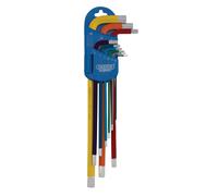 Draper Expert Metric Extra Long Arm Hexagon Key Set Colour Coded 9 Pieces