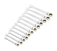 Draper Expert Metric Flexible Head Ratchet Combination Spanner Set 12 Pc 03932