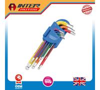 Draper Expert Metric Hex. and Ball End Key Set, Colour Coded (9 Piece) 66132