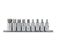 Draper Expert Metric Hex. Socket Bit Set, 1/2" Sq. Dr., 55mm (9 Piece)
