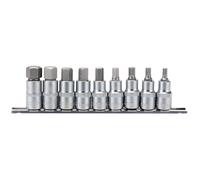 Draper Expert Metric Hex Socket Bit Set 1/2" Square Drive 55mm 9 Pieces