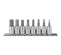 Draper Expert Metric Hex. Socket Bit Set, 3/8" Sq. Dr., 48mm (8 Piece)