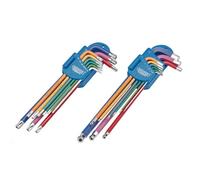 Draper Expert Metric Long Arm Tx-Star And Hex Key Set, Colour Coded 18 Piece 4776