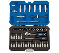 Draper Expert Metric Socket Set 1/4" Square Drive Micro Satin Finish 44 Pieces