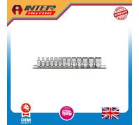 Draper Expert Metric Socket Set on a Metal Rail, 1-4" Sq. Dr. (13 Piece) 16487