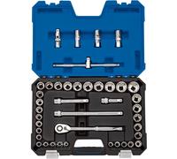 Draper Expert MM/AF Combined Socket Set 1/2" Square Drive Blue 41 Pieces