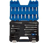 Draper Expert MM/AF Combined Socket Set, 1/4" Sq. Dr. (75 Piece)