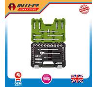 Draper Expert MM-AF Combined Socket Set, 3-8" Sq. Dr., Green (41 Piece) 04464