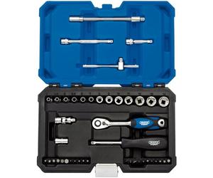 Draper Expert Multi-Drive 43Pc 1/4" Socket Set Heavy Duty Chrome Vanadium Case