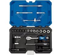 Draper Expert Multi-Drive® Metric Socket Set, 1/4" Sq. Dr. (43 Piece)