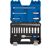 Draper 3,8" Multi-Drive Metric Socket Set - 42 Piece - Silver