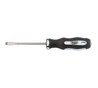 Draper Expert Plain Slot Soft Grip Screwdriver Satin Chrome Plated 6.5 x 100mm