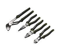 Draper Expert Pliers Set with Water Pump Plier (4 Piece) | 200mm Combination, 200mm Long Nose, 250mm Water Pump & 190mm Side Cutters | Heavy Duty Chrome Vanadium Steel Hand Tools