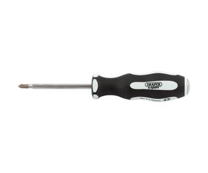 Draper Expert 'Pound Thru' Cross Slot Soft Grip Screwdriver, No.1 x 75mm