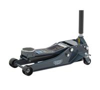 Draper Expert Professional 4 Tonne Low Profile Garage Trolley Jack With Twin Piston Quick Lift, Eva Handle Cover & Safety Valves
