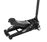 Draper Expert Professional Low Profile Fast Lift Garage Trolley Jack - 3 Tonne, Black