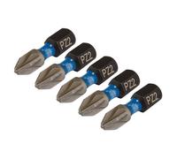 Draper Expert 04951 Pz-Type Impact Screwdriver Bits No.2 X 25Mm 1/4in Hex (Pack Of 5) each 1
