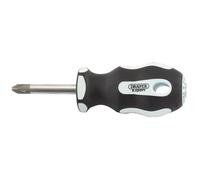 Draper Expert PZ TYPE Soft Grip Screwdriver Satin Chrome Plated No.2 x 38mm