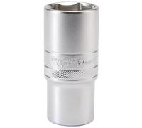 Draper Expert Quality Chrome 1/2" Square Drive 6 Point Metric Deep Socket - 27mm