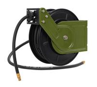 Draper Expert Retractable Air Hose Reel 15M 3/8" Rubber Hose, 20 Bar Max, Wall, Ceiling & Vehicle Mount