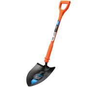 Draper 82639 Expert Round Mouth Shovel Fully Insulated and Solid Forged,Orange,Black, 101.5 x 24.7 x 18 cm; 2.57 Kilograms