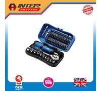 Draper Expert Socket and Bit Set, 1-4" Sq. Dr. (39 Piece) 04713