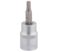 Draper Expert Socket With Hexagonal Bit Chrome Plated 3/8" Square Drive 4mm