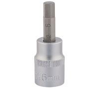 Draper Expert Socket With Hexagonal Bit Chrome Plated 3/8" Square Drive 6mm
