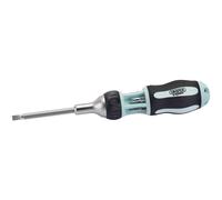 Draper Expert Soft Grip 7 in 1 Ratcheting Screwdriver and Bit Set 83721