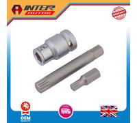 Draper Expert Spline Bit Set, 1-2" Sq. Dr. (3 Piece) 83566