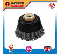 Draper Expert Steel Twist-Knot Wire Cup Brush, 60mm, M10 52630