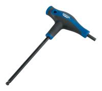 Draper Expert T-Handle Allen Key 5mm Metric, Hex & Ball End, Soft-Grip Chrome Vanadium Steel 33910