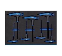 Draper Expert T Handle Ball End Hexagon Key Set With 3/4 Drawer 7 Pieces