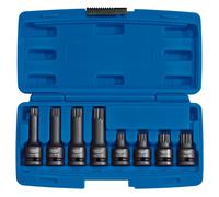 Draper Expert Tamper Proof Impact Spline Set 1/2" Square Drive 8 Pcs Hand Tool